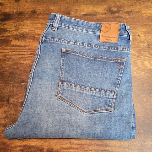 Tommy Bahama Jeans Mens 40x30 Caico Authentic Stretch Comfort Denim Medium Light - Picture 3 of 11